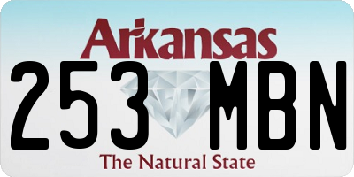 AR license plate 253MBN