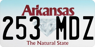 AR license plate 253MDZ