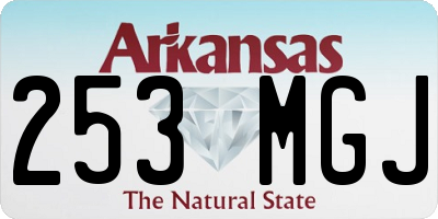 AR license plate 253MGJ