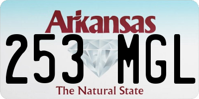 AR license plate 253MGL