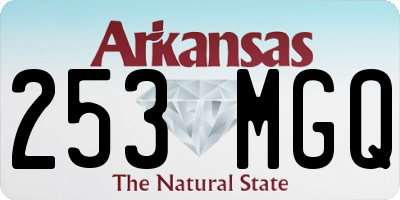 AR license plate 253MGQ