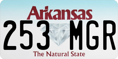 AR license plate 253MGR