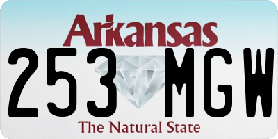 AR license plate 253MGW
