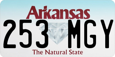 AR license plate 253MGY