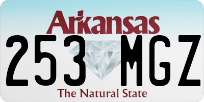 AR license plate 253MGZ