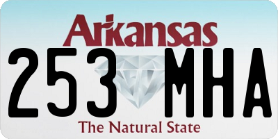 AR license plate 253MHA