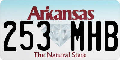 AR license plate 253MHB