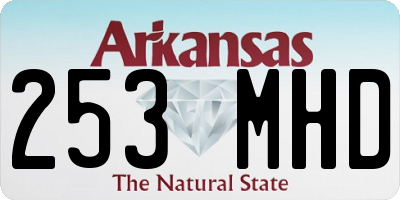 AR license plate 253MHD