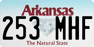 AR license plate 253MHF
