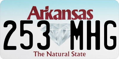 AR license plate 253MHG