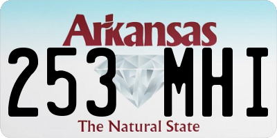 AR license plate 253MHI