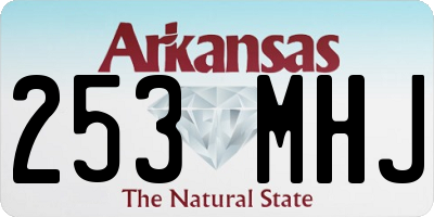 AR license plate 253MHJ