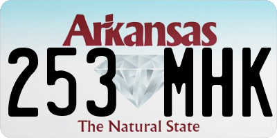 AR license plate 253MHK