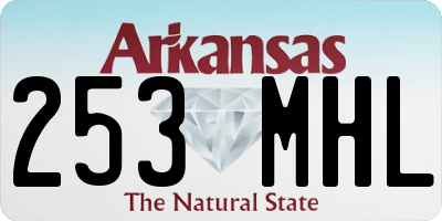 AR license plate 253MHL