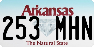 AR license plate 253MHN