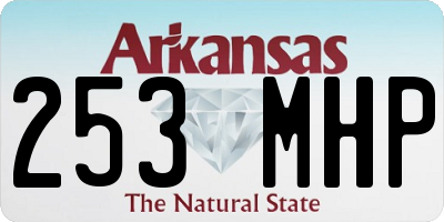 AR license plate 253MHP