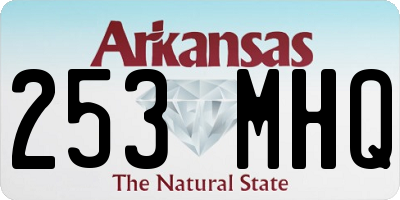 AR license plate 253MHQ