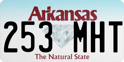 AR license plate 253MHT