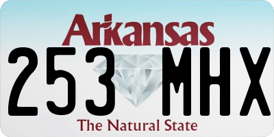 AR license plate 253MHX