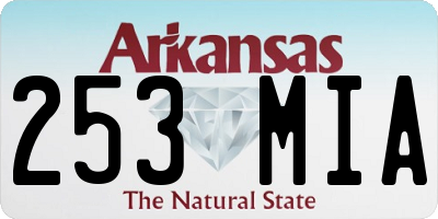 AR license plate 253MIA