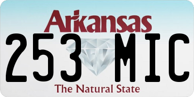 AR license plate 253MIC