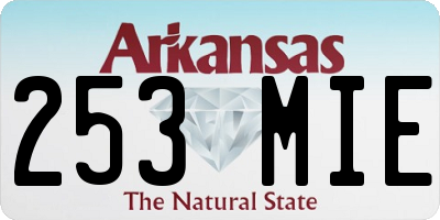 AR license plate 253MIE