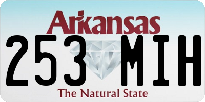 AR license plate 253MIH
