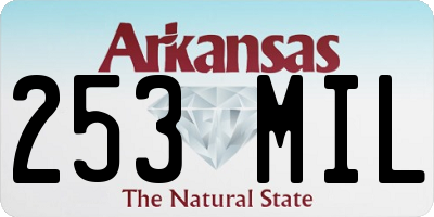 AR license plate 253MIL