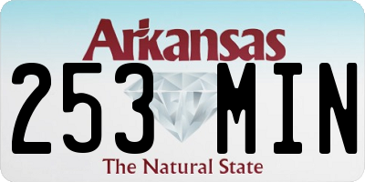 AR license plate 253MIN