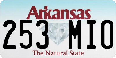 AR license plate 253MIO