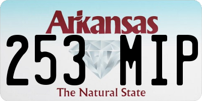 AR license plate 253MIP