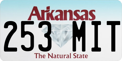 AR license plate 253MIT