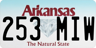 AR license plate 253MIW