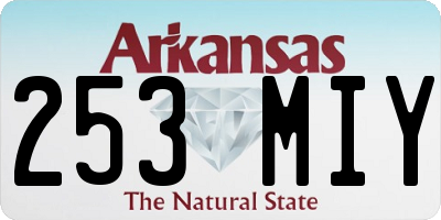 AR license plate 253MIY
