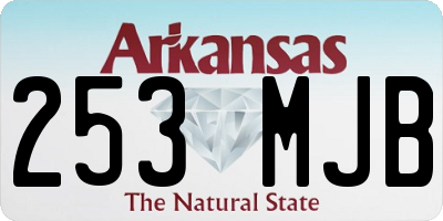 AR license plate 253MJB