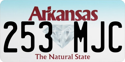 AR license plate 253MJC