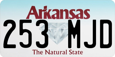AR license plate 253MJD