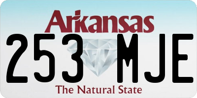 AR license plate 253MJE