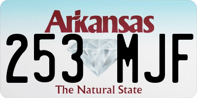 AR license plate 253MJF