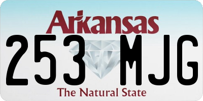AR license plate 253MJG