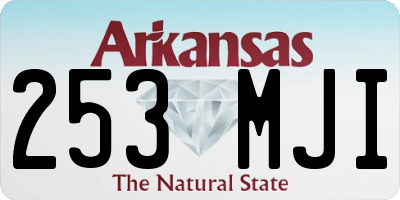 AR license plate 253MJI