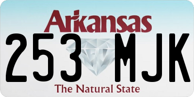 AR license plate 253MJK