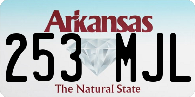 AR license plate 253MJL