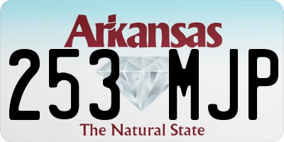 AR license plate 253MJP