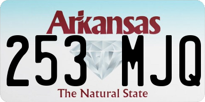AR license plate 253MJQ