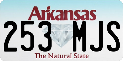 AR license plate 253MJS