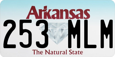 AR license plate 253MLM
