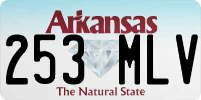 AR license plate 253MLV