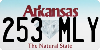 AR license plate 253MLY