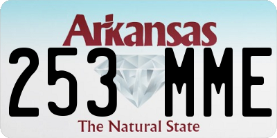 AR license plate 253MME